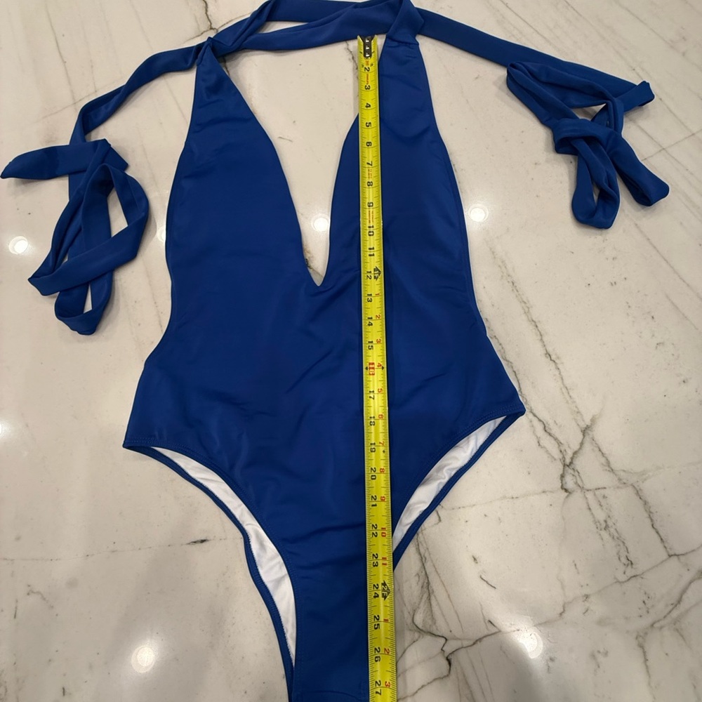 Amiani blue swimsuit NWOT - Picture 7 of 9